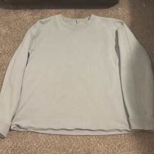 Lululemon Mens Size L Long Sleeve Gray Crewneck